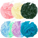 Amazerbst loofah close-up shows soft dense fibers for gentle exfoliation.