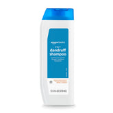 Amazon Basics 2-in-1 dandruff shampoo bottle for daily cleansing and conditioning.