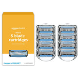 Amazon Basics 5-blade MotionSphere refills for a smooth, consistent shave.