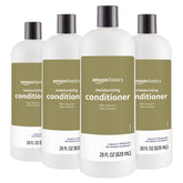 Amazon Basics Acondicionador humedad rica, botella frontal, suaviza el cabello seco.