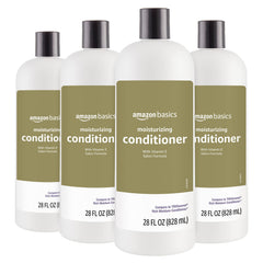 Amazon Basics Acondicionador humedad rica, botella frontal, suaviza el cabello seco.