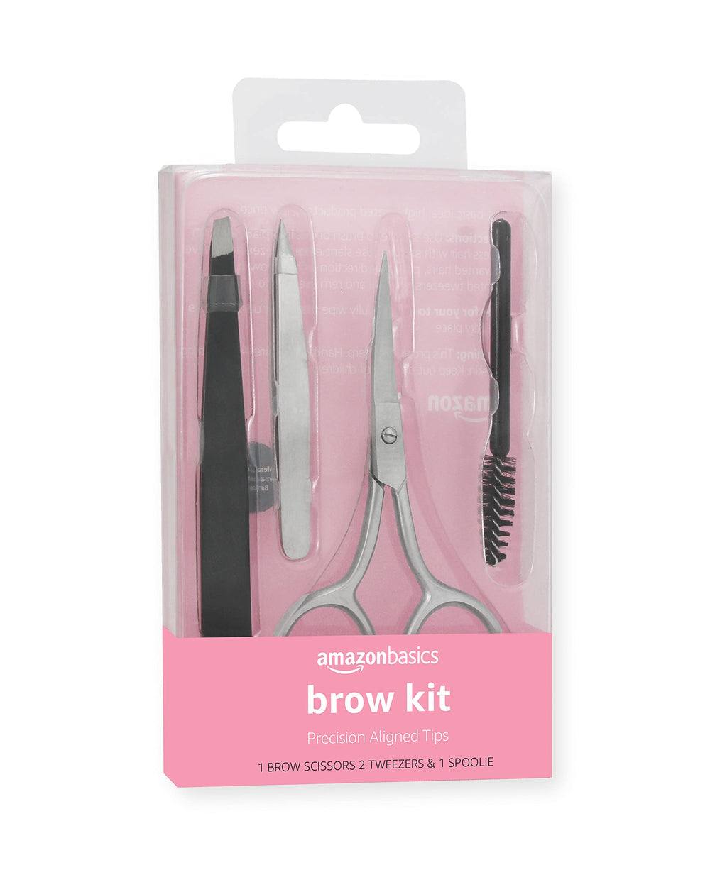 Amazon Basics Brow Kit scissors for precise brow shaping.