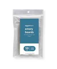 Amazon Basics double-sided nail files emery boards for smooth natural nails
