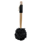 Amazon Basics exfoliating loofah brush with foam-rich sponge for deep cleansing.