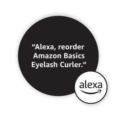 Amazon Basics eyelash curler with a sleek black finish for a modern look.