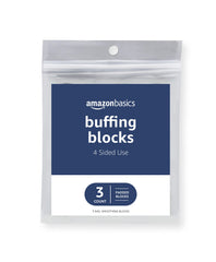Amazon Basics four-way nail buffer block in a 3-pack for a smooth, salon-like finish.