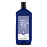 Amazon Basics lavender scented foaming bath bottle emitting soothing aroma for a relaxing soak.