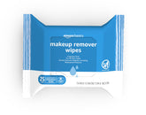 Amazon Basics Makeup Remover Wipes fragrance-free pack for gentle cleansing.