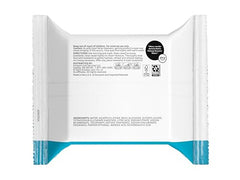 Amazon Basics makeup remover wipes highlighting hyaluronic acid for hydration.