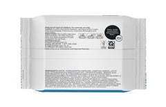 Six-pack display emphasizes convenient, resealable design for on-the-go makeup removal.