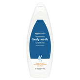 Amazon Basics Moisturizing Body Wash bottle front view shows daily hydration benefits