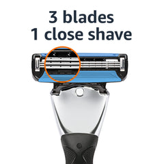 Amazon Basics Motion Sphere razor lubricating strip with Vitamin E for comfort