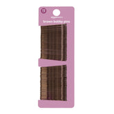 Amazon Basics No Slip Bobby Pins in brunette brown for all day styling