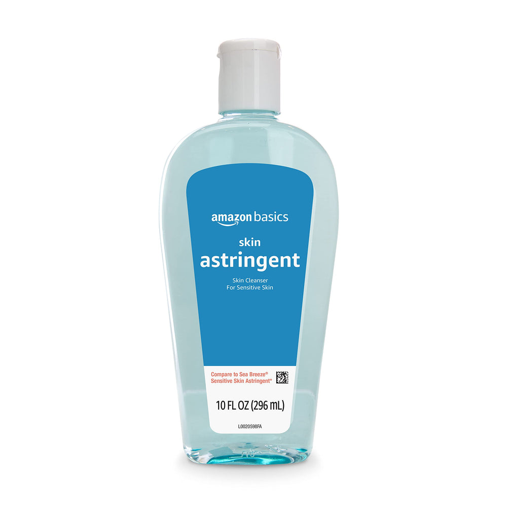 Amazon Basics Original Clean Astringent, botella frontal, sensación fresca para la piel.