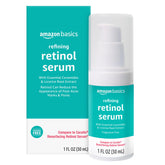Amazon Basics Retinol Serum frente de la botella, uso diario
