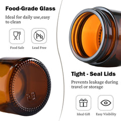 Portable 4 oz jars ideal for creams, lotions, or body scrubs on the go.