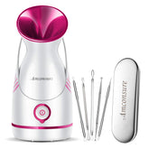 Amconsure facial steamer with nano-ionic mist for deeper hydration.
