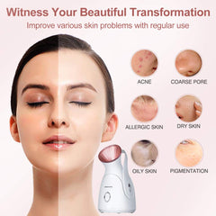Amconsure warm mist delivery highlights quick pore-opening action