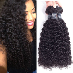 Amella 14-inch 8A Brazilian curly weave adds natural volume and bounce