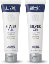 American Biotech Labs Silver Biotics First Aid Gel pour shows fast absorbing texture