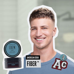 American Crew Fiber, textura-mate, ideal para volumen y definición en cabello corto.