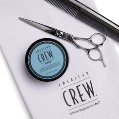 Textured matte results from American Crew Hair Fiber for short 1-3 inch hair.