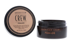 American Crew hair pomade pack-2 slicked-back look demonstrates medium hold