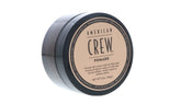 American Crew hair pomade pack-2 jar closeup shows high shine for a polished finish