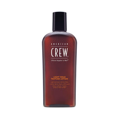 American Crew Hair Texture Lotion bottle showing lightweight hold for fine hair