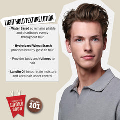 American Crew Hair Texture Lotion being dispensed for easy application and light hold