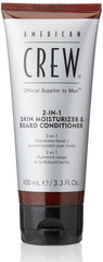 American Crew beard conditioner moisturizer bottle shows lightweight, non-greasy formula.