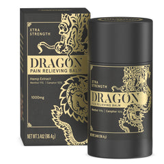 Applying Americanna Dragon Balm to neck and shoulders for targeted use