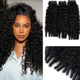 Amicalite Burmese Curly Bundles 14-inch show natural volume for daily styling