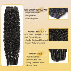 Amicalite Burmese Curly Bundles 18-inch with elongated elegance and full density