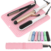 AMIJEAL oversize heat mat for hair tools protects countertops during styling.