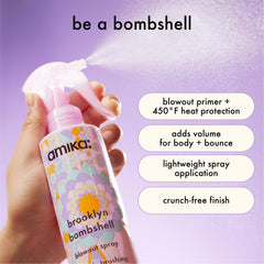 amika Brooklyn Bombshell spray mist delivers light hold with major volume