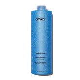 Amika Hydro Rush conditioner bottle delivering deep hydration for dry, textured hair.
