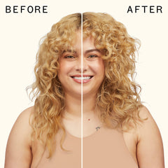 Soft-hold definition close-up on curled hair