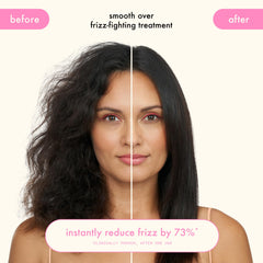 Amika Smooth Over Frizz-Fighting Treatment Mask in shower for rapid smoothing.