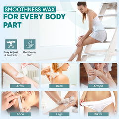 Amira Beauty arm and leg strips for full-body waxing.
