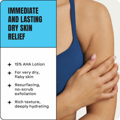 AmLactin Intensive Healing cream on hand demonstrates daily application.