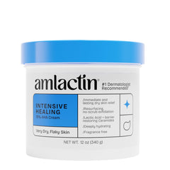 AmLactin Intensive Healing cream tub for rich hydration.