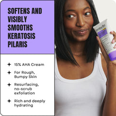 AmLactin KP Bumps Be Gone label front for dermatologist-recommended KP care
