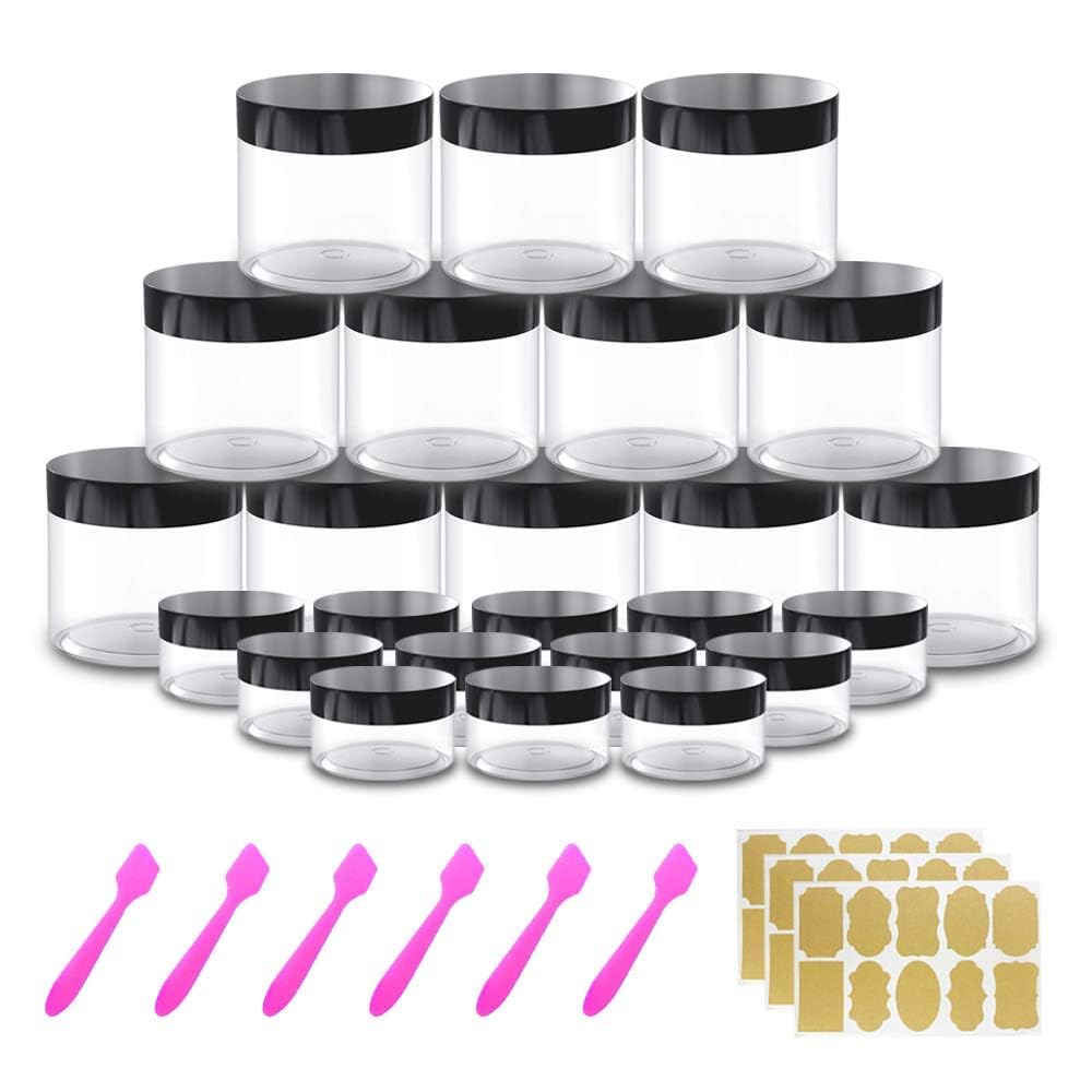 AMORIX 4oz jar with lid ideal for organized cosmetics and travel.