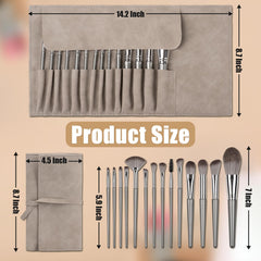 Amrules soft synthetic bristles provide gentle blending with minimal shedding