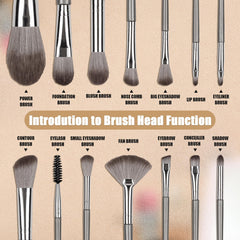 Amrules aluminum handle offers a sturdy, balanced grip during daily makeup routines