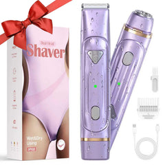 AMSOUP Dermave bikini shaver dual-head design for smooth grooming.