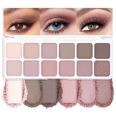 AMY'S DIARY 12Color palette open case showing nude pink and purple shades for day-to-night looks