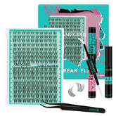 AMZGIRL LASH 160pcs natural lash clusters for at-home salon-style looks