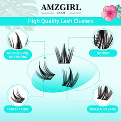 AMZGIRL LASH wide-band design blends with natural lashes for a seamless look.
